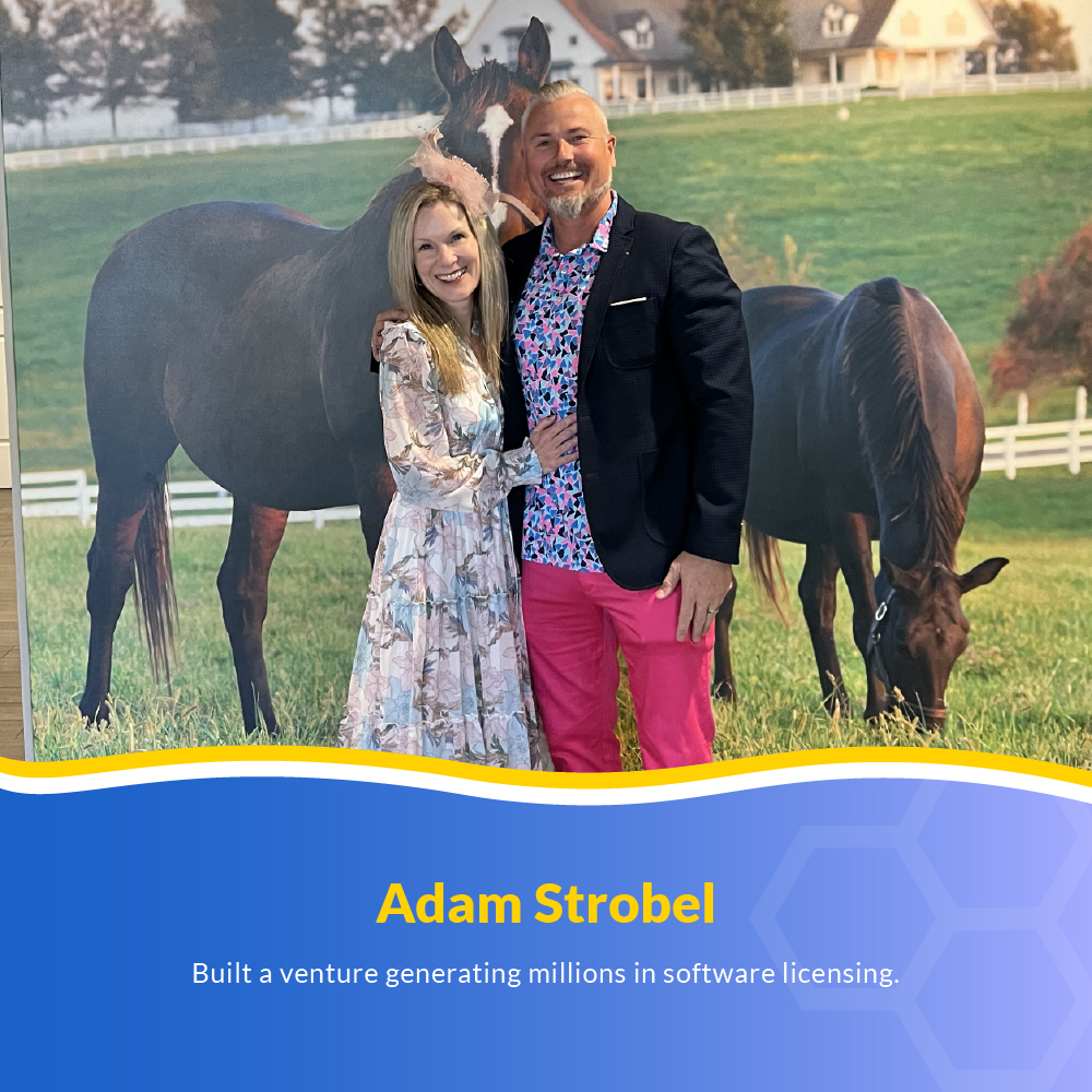 Adam S Strobel with his Family